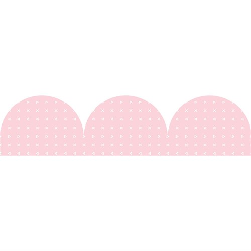 1. Pink Patterned Rolled Scalloped Border 1